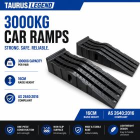 3000kg Car Ramps Set ANZ Standard 17cm High Rise
