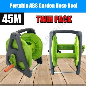 Twin Pack 45M Garden Hose Reel Stand