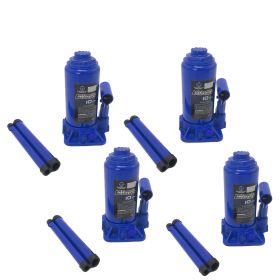 4PC 10 Ton Hydraulic Bottle Jack  Lift - CE Certified