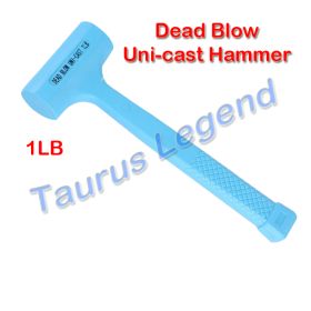 1LB Dead Blow Rubber Hammer Double Face Non Slip Handle Tiling Mallet