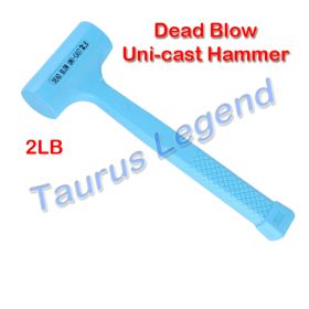 2LB Dead Blow Rubber Hammer Double Face Non Slip Handle Tiling Mallet