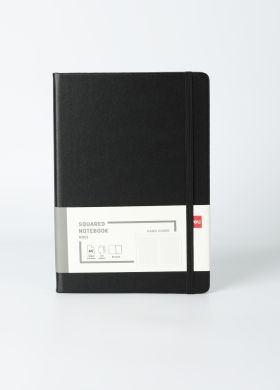 Deli A5 Hard Cover Squared Notebook 240 Pages - Office Stationery