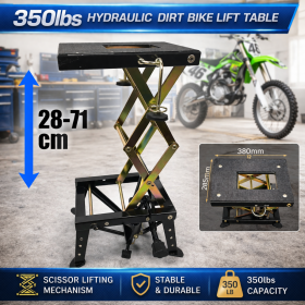 350lbs Hydraulic Motorcycle Lift Motorbike Dirt Bike Scissor Lift