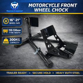 Motorcycle Front Wheel Chock Motorbike Trailer Stand 