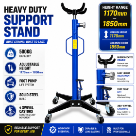 500kg Hydraulic Transmission Jack Foot Pedal Gearbox Hoist Lift