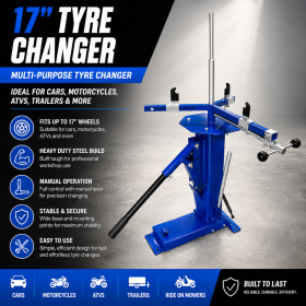 17" Multi-Purpose Tyre Changer Manual Car Motorcycle ATV Trailer Tool