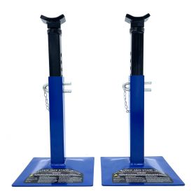 2PC 1800kg Pin/Screw Type Axle Jack Stands 317-450mm AS 2615:2016