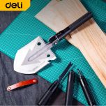 Deli Multi-function Folding Military Shovel Outdoor Camping Survival Tool Kit 