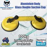 100kg Aluminum Alloy Double Glass Suction Cup