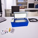 12V 240V Portable Mini Fridge Rechargeable Cool Box Blue