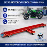 567kg Motorcycle Dolly Parking Stand-RED