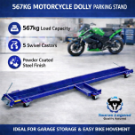 567kg Motorcycle Dolly Parking Stand-BLUE