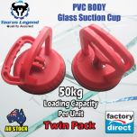 2PC Plastic Glass Suction Cup-Single Pad