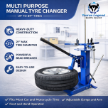 21" Multi-Tire Changer Car Motorbike Motorcycle Tyre Changing Machine